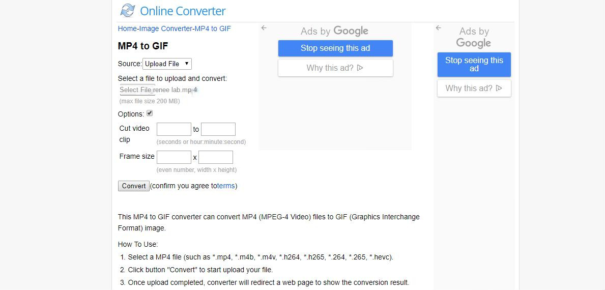 Ferramenta de conversão de formato on-line do Online Converter