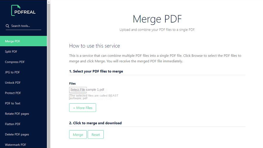 pdf real mesclar online