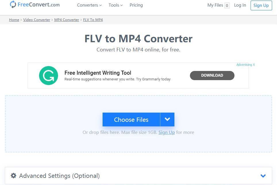 Ferramenta gratuita de conversão de formatos on-line do Convert.com