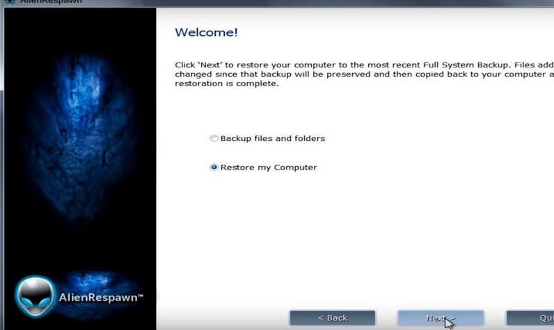Restaurar meu computador