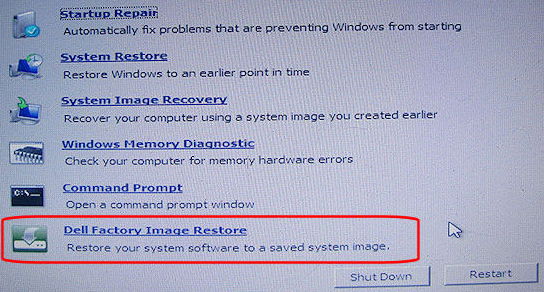 Formatação de fábrica de notebook Dell sem senha no Windows 7, Vista