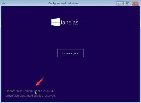 reparar seu computador com Windows 10