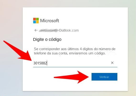 Esqueci meu PIN e verificação de e-mail