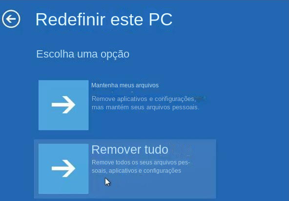 Reinicialização do Windows neste PC