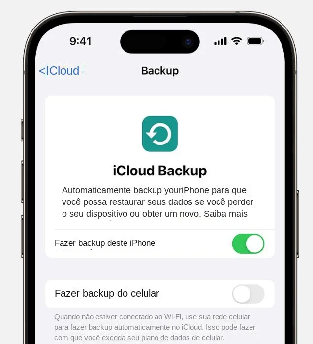 backup do iPhone