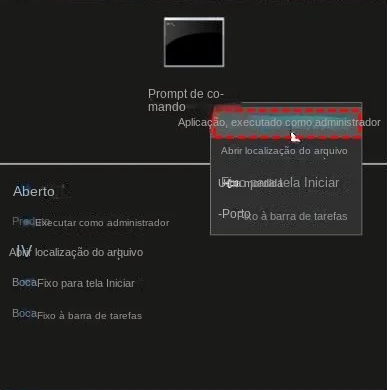 Executar com privilégios de administrador