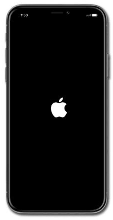 Logotipo da Apple no iPhone