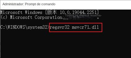 Registrar msvcr71.dll