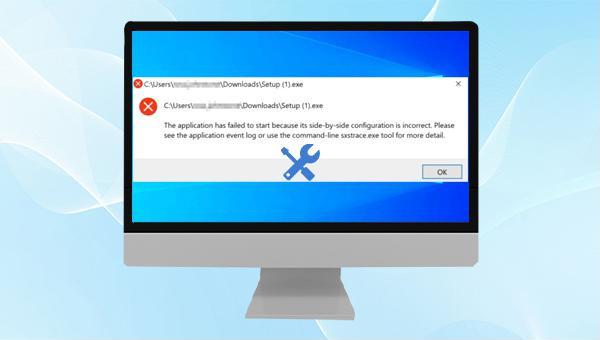 configuração lado a lado está incorreta windows 10