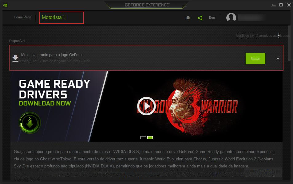 Software GeForce Experience