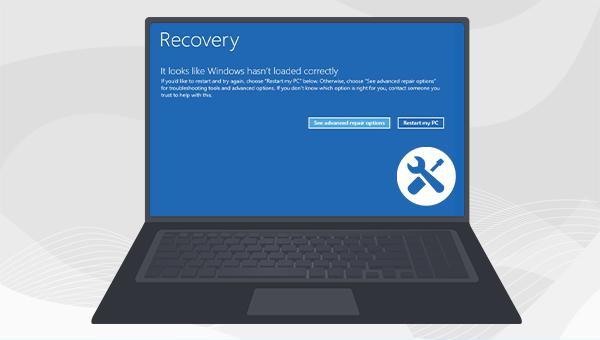 parece que o Windows não carregou corretamente