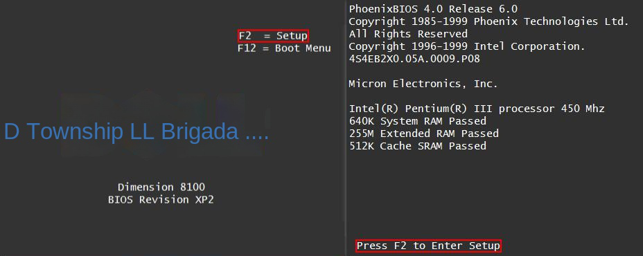 Tecla de atalho para inicializar no BIOS