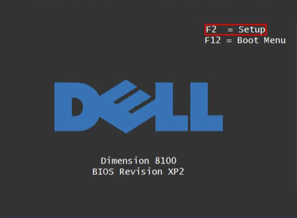 Tecla de atalho para inicialização do Dell no BIOS