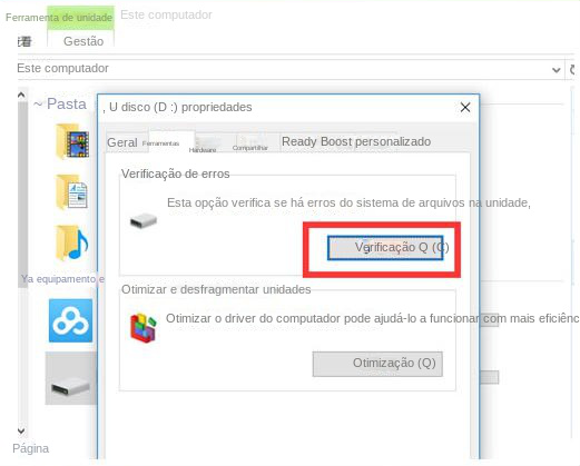 Verificação de erros