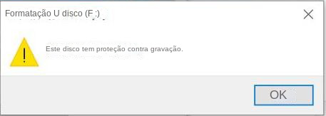Este disco está protegido contra gravação