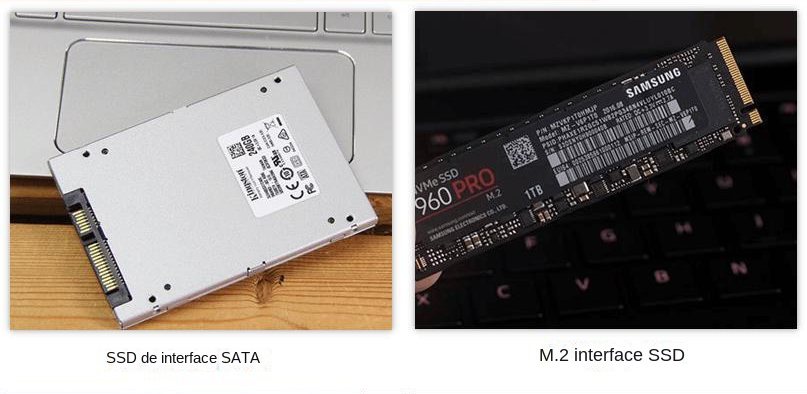 SSDs com interfaces diferentes