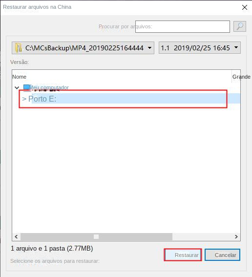 extrair arquivos individuais da imagem do sistema