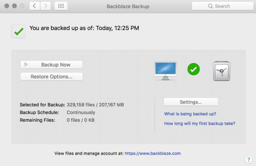 Backup em nuvem BackBlaze Backup