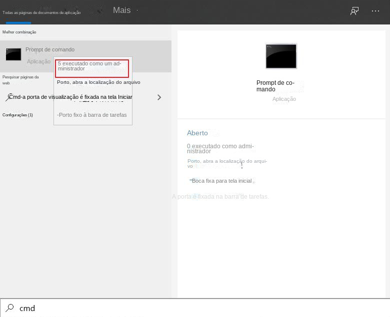 Prompt de comando do Windows