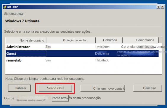 Renee passnow remove a senha do Windows 7