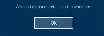 a senha de login do Windows está incorreta