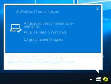 janela de prompt de atualização do Windows 10