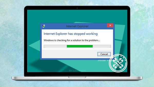 O Internet Explorer parou de funcionar