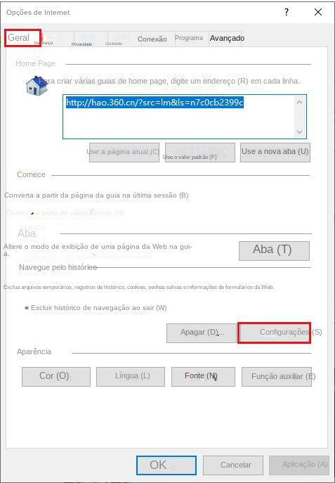 Abra a opção Settings (Configurações)