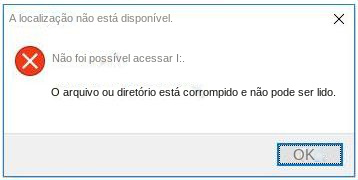 Não é possível acessar o disco rígido