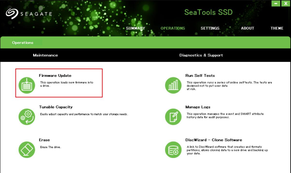 SSD Seagate SeaTools