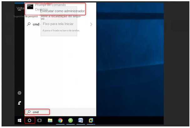 Selecione Executar como administrador