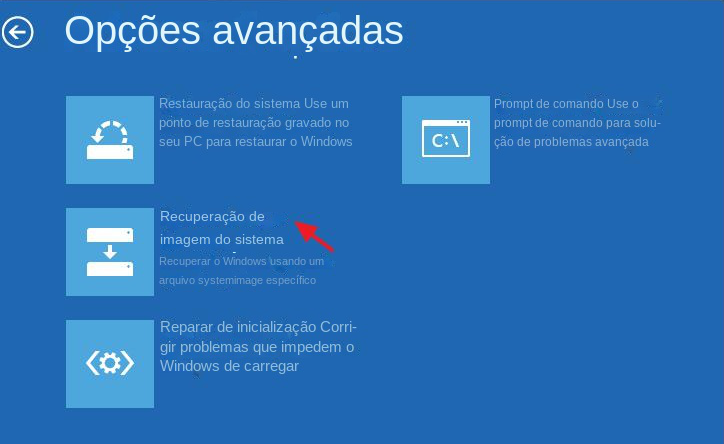 restaurar a imagem do sistema