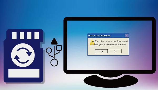 O cartão SD não está sendo formatado