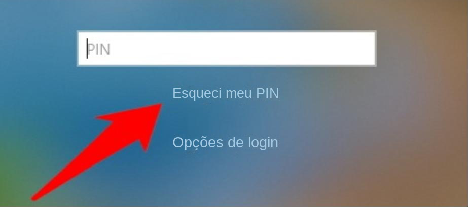 Esqueci meu PIN