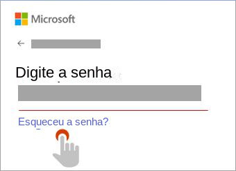 Como redefinir a senha da conta na Microsoft Account on-line