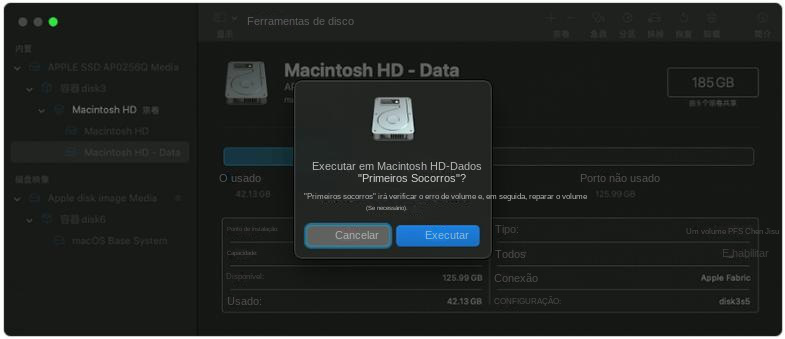 Correção de erros do cartão SD com as ferramentas integradas do macOS