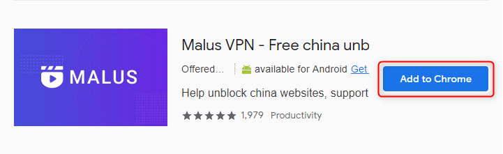 adicionar malus vpn ao chrome