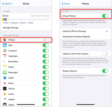fazer backup das fotos do icloud no iphone