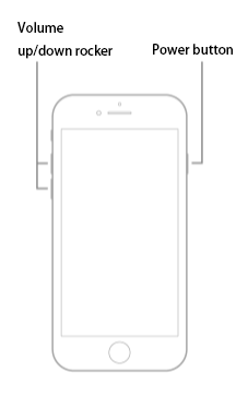por que a captura de tela não está funcionando no iphone 8