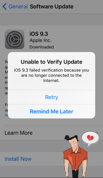 como fazer para que o iphone não seja atualizado
