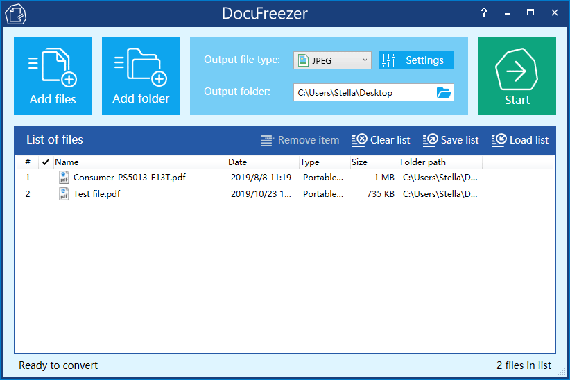 como converter pdf para jpg no windows 10 com docufreezer