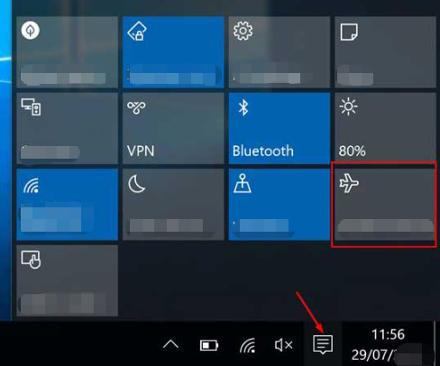 modo avião no Windows