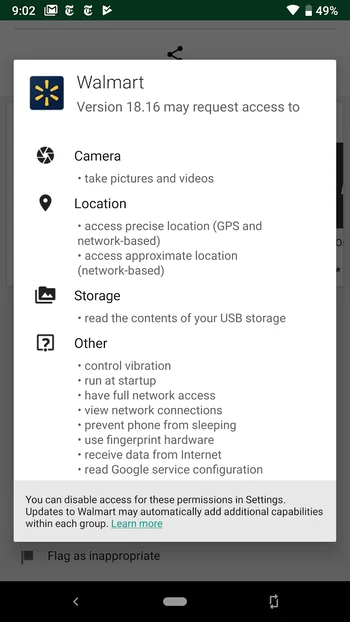 permissões de aplicativos no Android