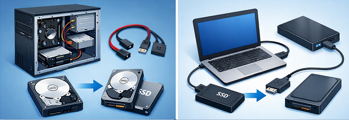 clone de desktop e notebook