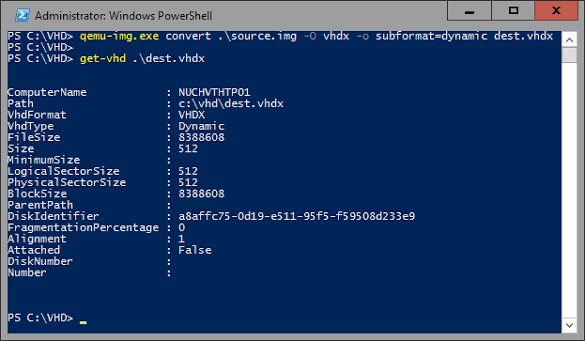 usando qemu_img converter img para vhdx