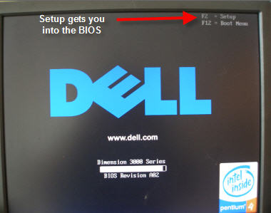 tecla do menu de boot da Dell