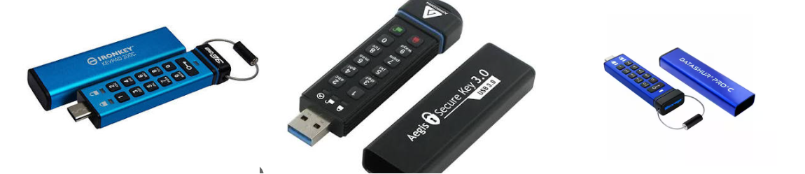 pendrive com criptografia de hardware