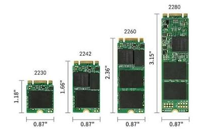 M.2 NVMe: 2280, 2230, 2242 e 2260