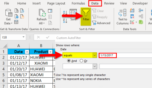 Dados > Filtro, filtrar a primeira coluna pelo cabeçalho repetido no Excel