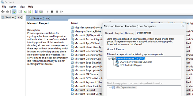 Serviço Microsoft Passport